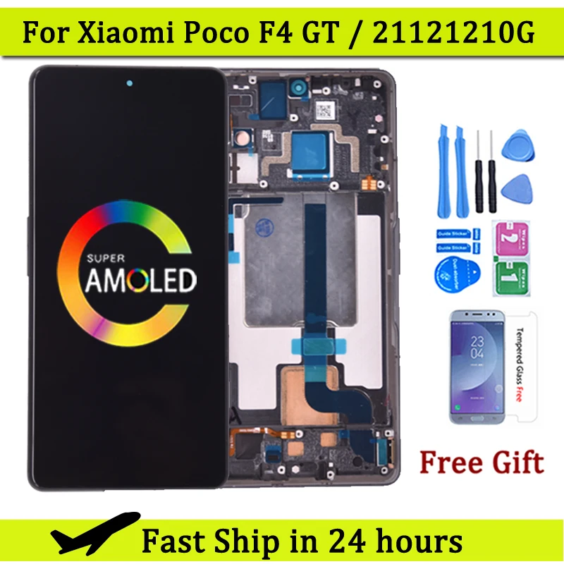 

6.67'' AMOLED Original For Xiaomi Poco F4 GT LCD Display With Touch Screen Digitizer Replacement Parts 21121210G Display