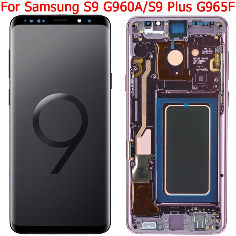 Original S9 LCD For Samsung Galaxy S9 Plus Display LCD Screen With Frame For Samsung S9 G960F/DS Original S9 LCD For Samsung Galaxy S9 Plus Display LCD Screen With Frame For Samsung S9 G960F/DS