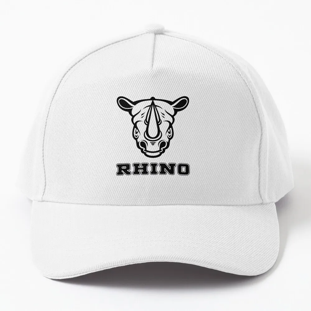

White Rhino (with text) Baseball Cap Thermal Visor Fashion Beach Hats For Women Men'S