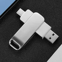 OTG USB 2.0 Flash Drive 32GB Metal Pen Drive 64GB Waterproof High Speed Flash Disk Mini Memory Sticks 128GB U Disk Pen Drive 2