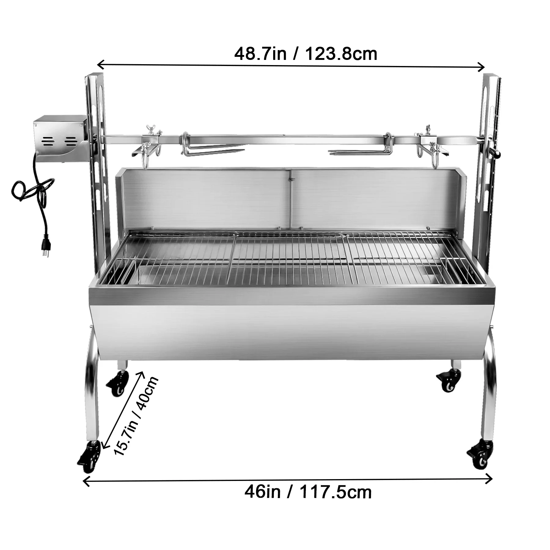 Outdoor Heavy Duty 80KGS Grade Hog Roast Spit barbecue electric grill Smokeless Bbq Smoker Grill 2