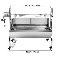 Outdoor Heavy Duty 80KGS Grade Hog Roast Spit barbecue electric grill Smokeless Bbq Smoker Grill 2