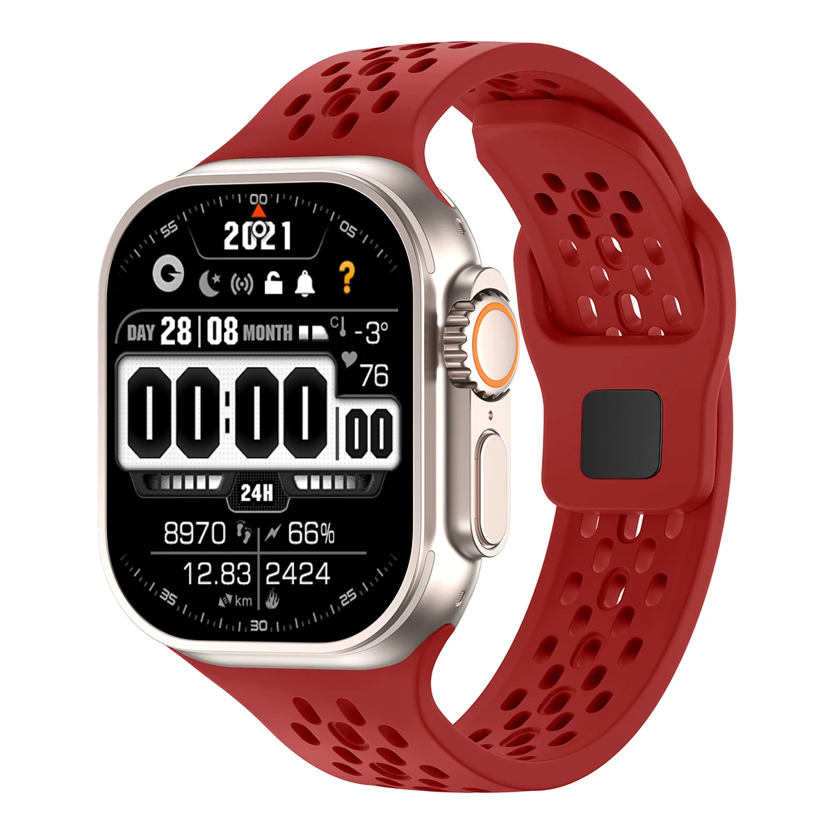 Premium Silicone Smartwatch Band - Versatile Strap in Multiple Sizes