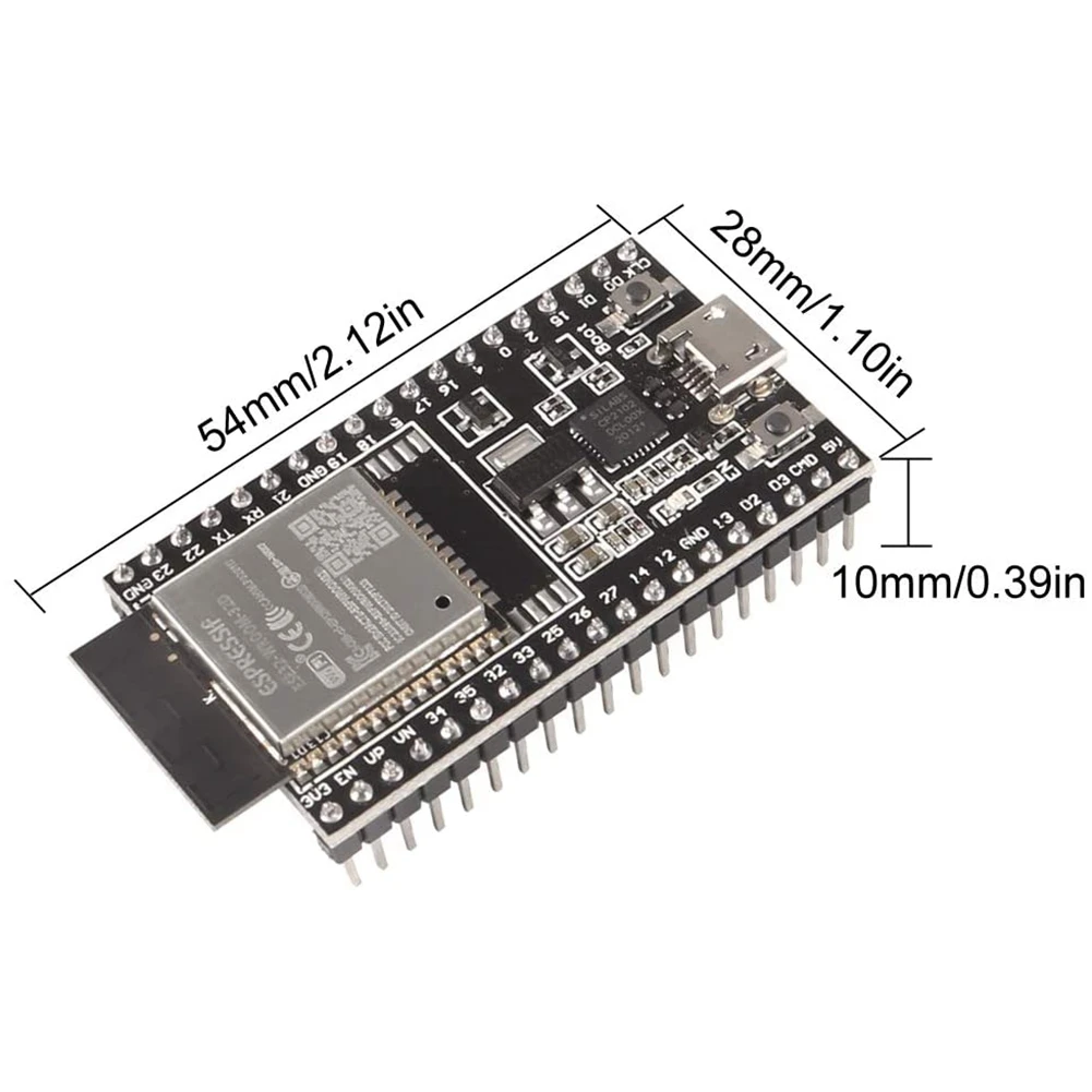 3pcs ESP32 DevKitC ھ  ESP32   ESP32-WROOM-32D WiFi    Arduino IDE