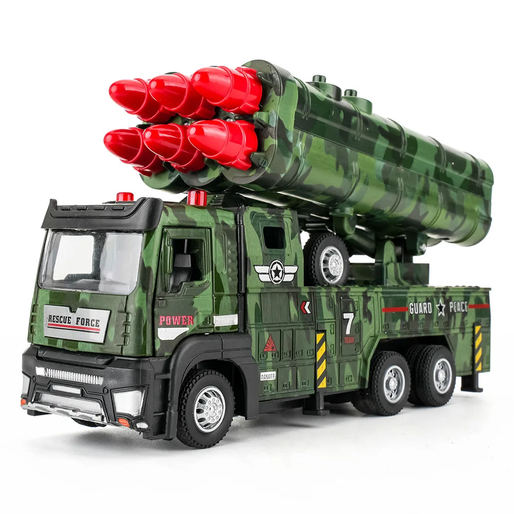 1/32 Scale Military Missile Rocket Launcher Trucks Metal