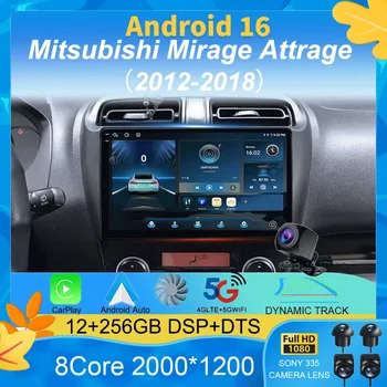 Radio para Auto Android 16 para Mitsubishi Mirage Attrage 2012-2018 Space Star 2014 con Navegación GPS, Estéreo y Multimedia 1
