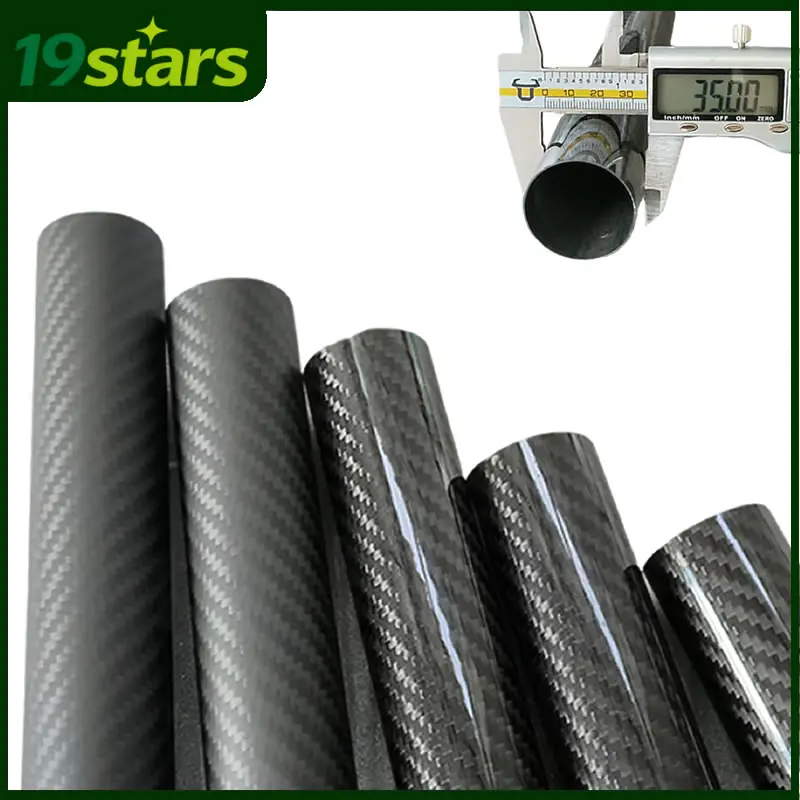 트윌 매트 3K 카본 파이버 파이프 35mm 외경 29 30 31 32 33 34mm 내경 중공 튜브 샤프트 (카메라 스탠드 및 로봇 팔용)