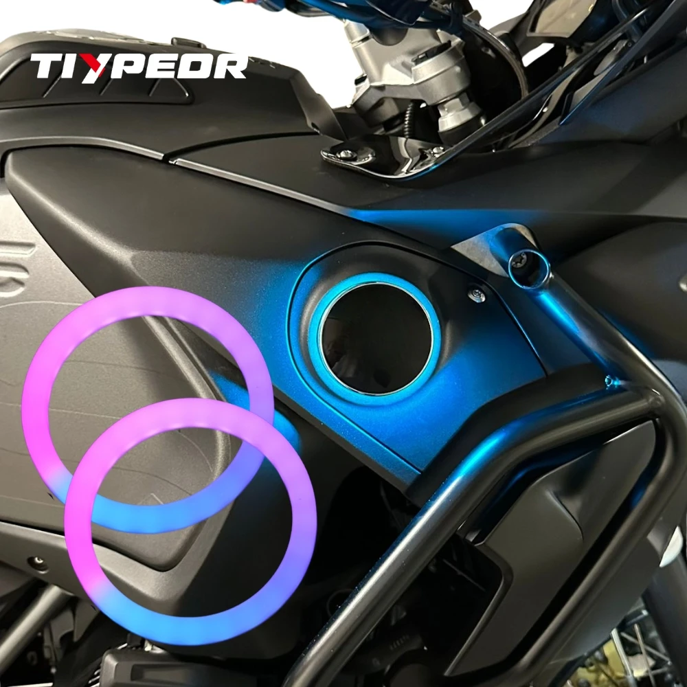 รูปสินค้า ไฟวงแหวน LED ปรับสีได้ สำหรับโลโก้รถยนต์