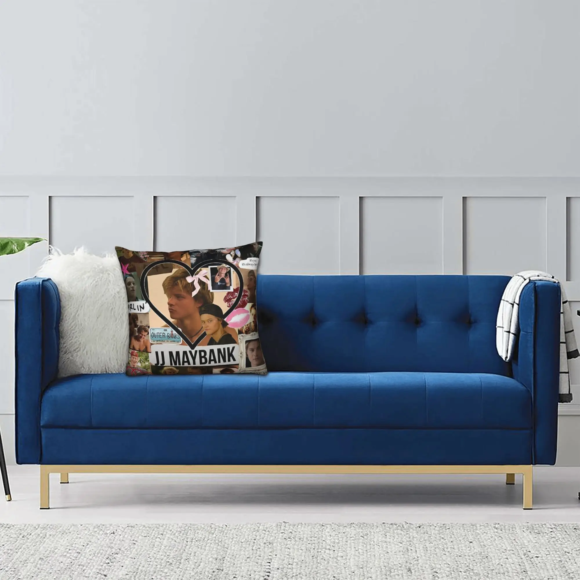 JJ Maybank Kissenbezug Rudy Pankow Quadratischer Kissenbezug Vintage Kissenbezug für Couch Sofa Schlafzimmer – Detail 9