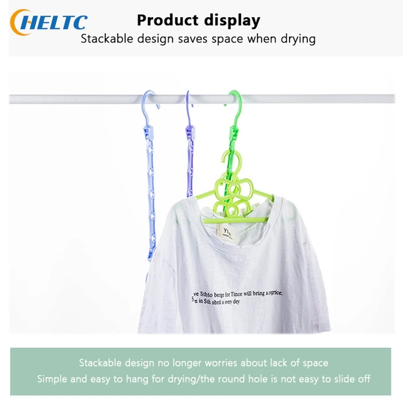 5Hole Space Saving Storage Hangers Multifunction Plastic Clothes Racks Rotary Organizer Hangers Magic Closet Wardrobe Organizer 2
