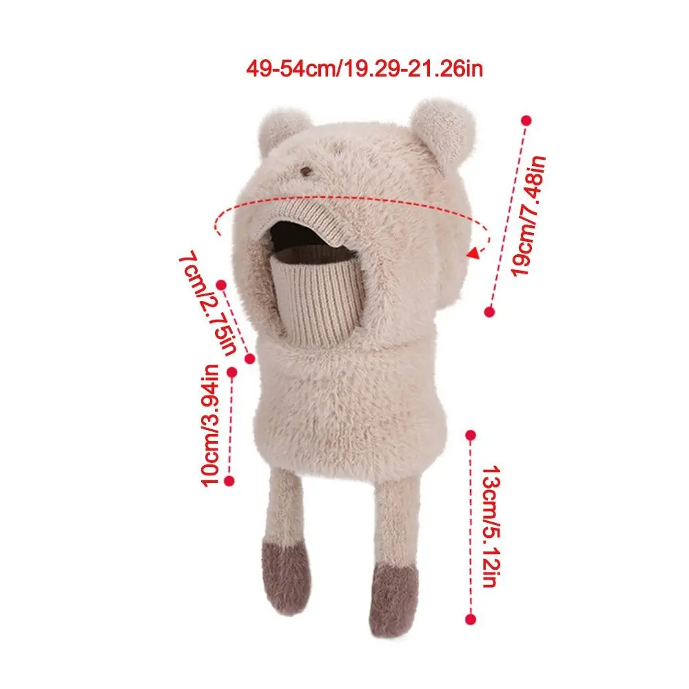 Polyester Kids Balaclava Hat Coldproof Windproof Ear Protection