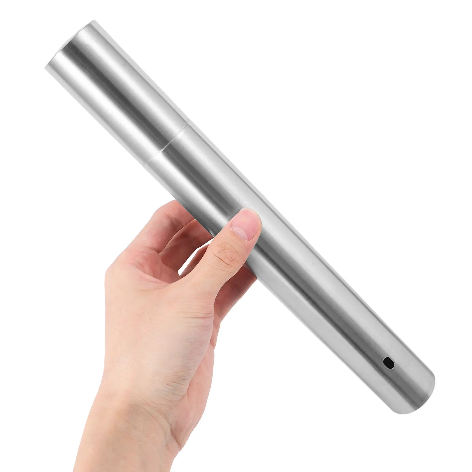 세련된 스테인리스 스틸 디플로마 보관 튜브 (인증서, 출생 증명서, 졸업 기념품, 장 문서 전시 케이스, 금속)