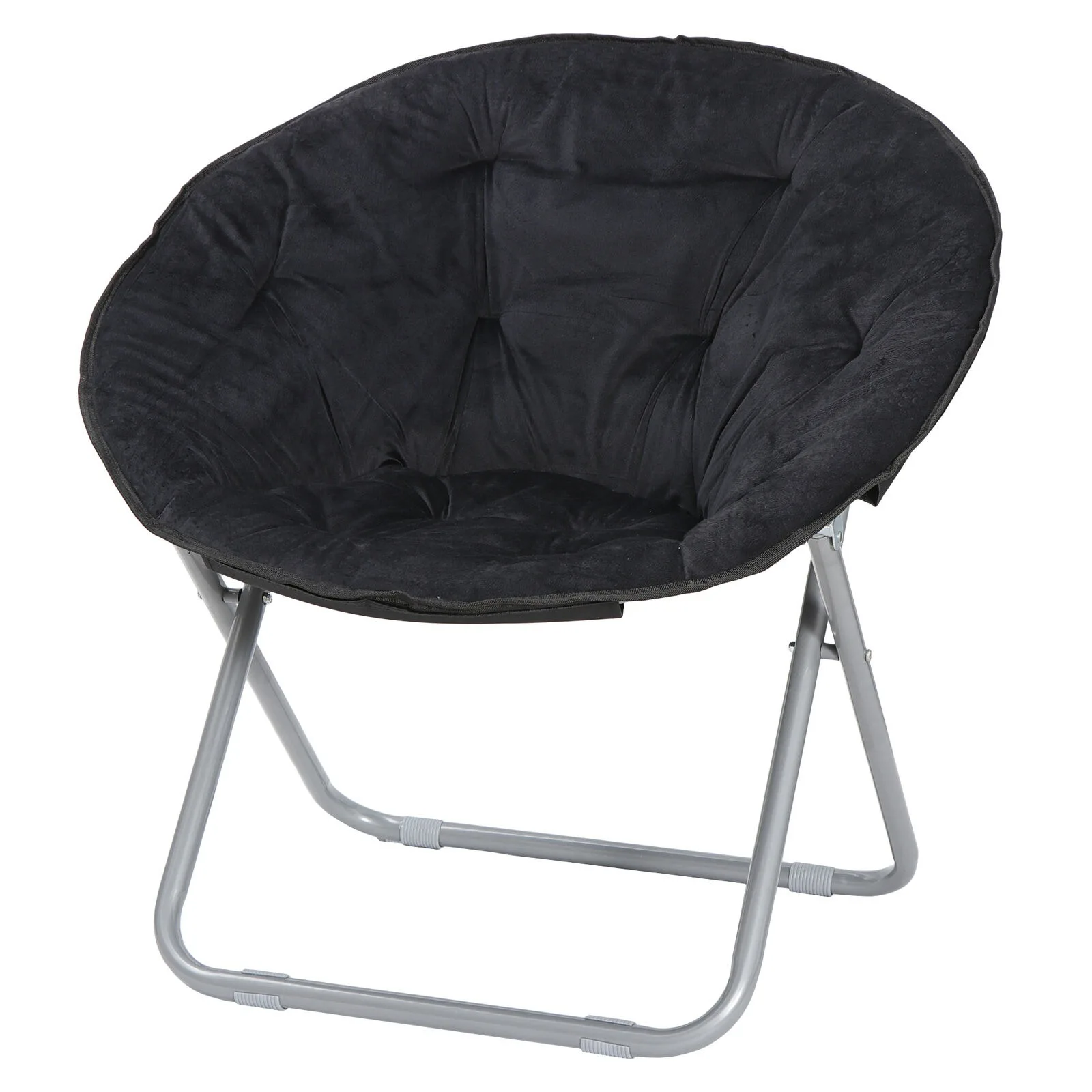 Oversized Moon Saucer Chair Seat Stool Soft Folding Home Living Room Sofa Black United States
