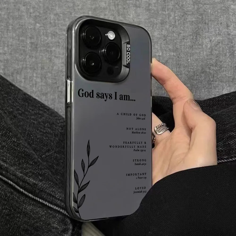 Inspirational Bible Verse Christian Affirmations Phone Case - Matte Finish