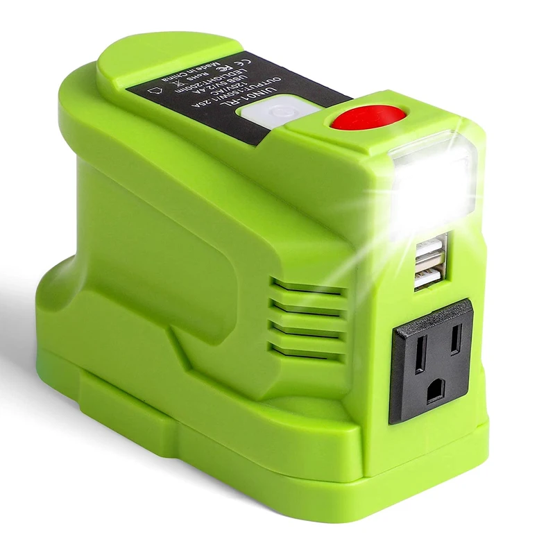 150W Powered Inverter Generator for Ryobi 18V Li-ion Battery with