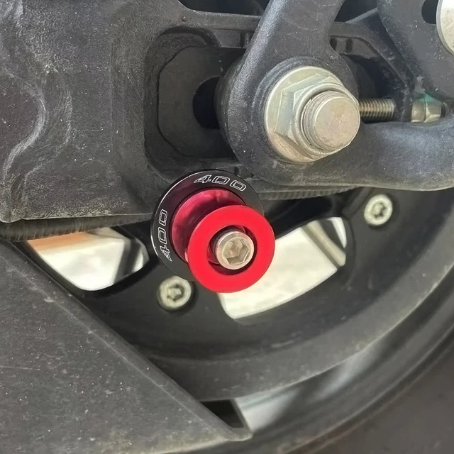 YZCSYBBF Schwingen-Schiebespulen Für Kawasaki Ninja 400/500 - CNC Aluminium Schutz (schwarz)