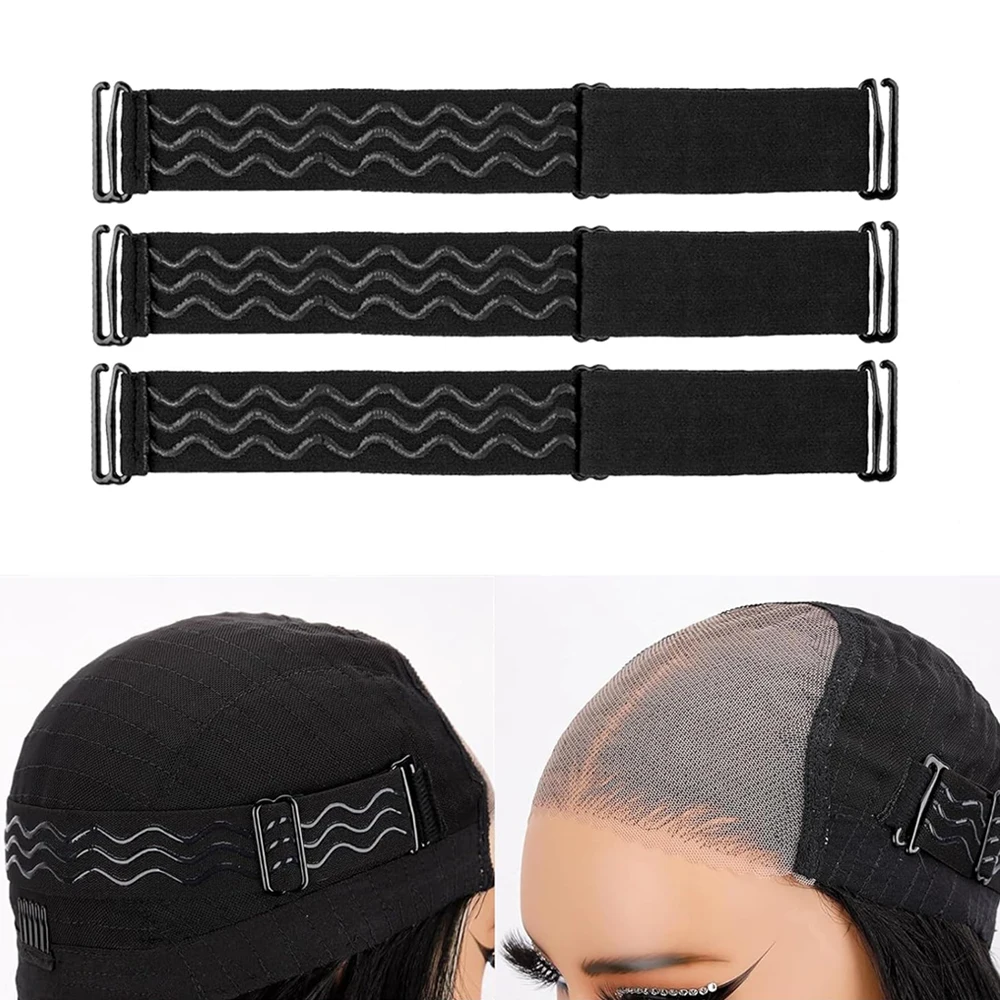 

1-3pcs Adjustable Elastic Band For Wigs Removable Rubber Band For Fix Wig Adjustable Wig Straps For Making Wigs