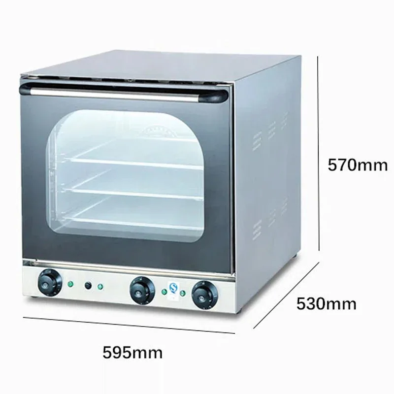 ETA-4A/4AE Full perspective hot air circulation Electric oven Commercial spray type Large baking box use for making bread cake p 6