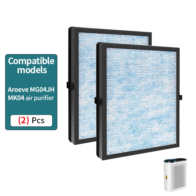 Mk04 Replacement Filter for AROEVE MK04 MG04JH air Purifier,H13 True HEPA Filter,Compared to Part #MK04LX,2 Pack