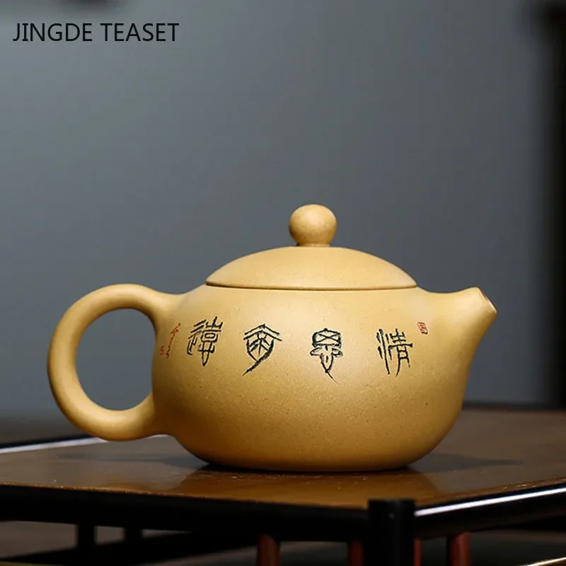 Yixing Classic Xishi tea pots Purple Clay Teapot Handmade beauty kettle Teaware Chinese Tea Ceremony Customized Gifts 190ml