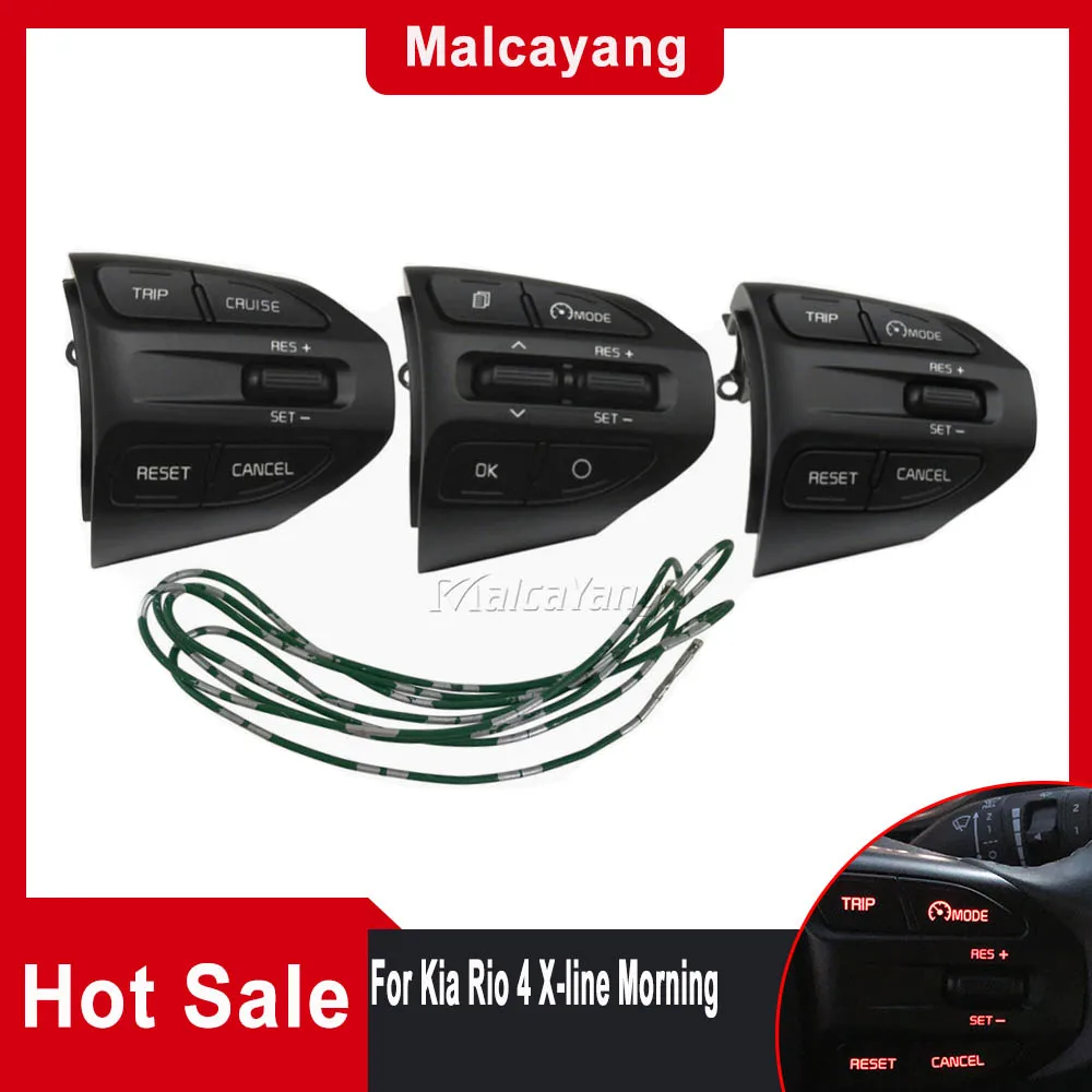 Pulsante Del Volante Per Kia K2 Rio 2017 2018 2019 2020 2021 Rio X-Line Multifunzione Bluetooth Phone Cruise Control Volume
