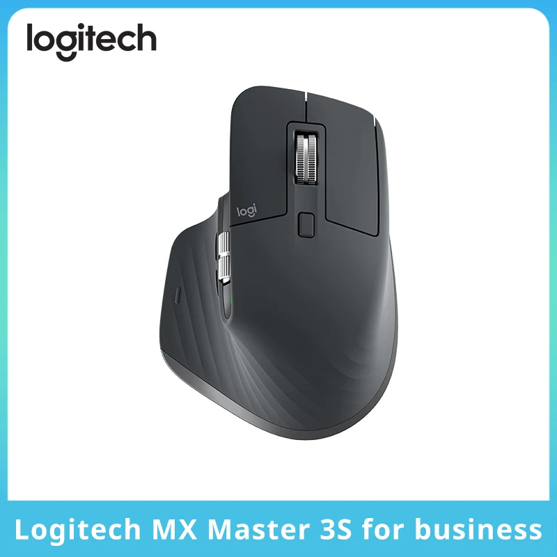 로지텍 MX 마스터 3S FOR BUSINESS 무선 마우스, 인체공학적, 8K DPI, 고성능, 긴 배터리 수명, 노트북 PC용