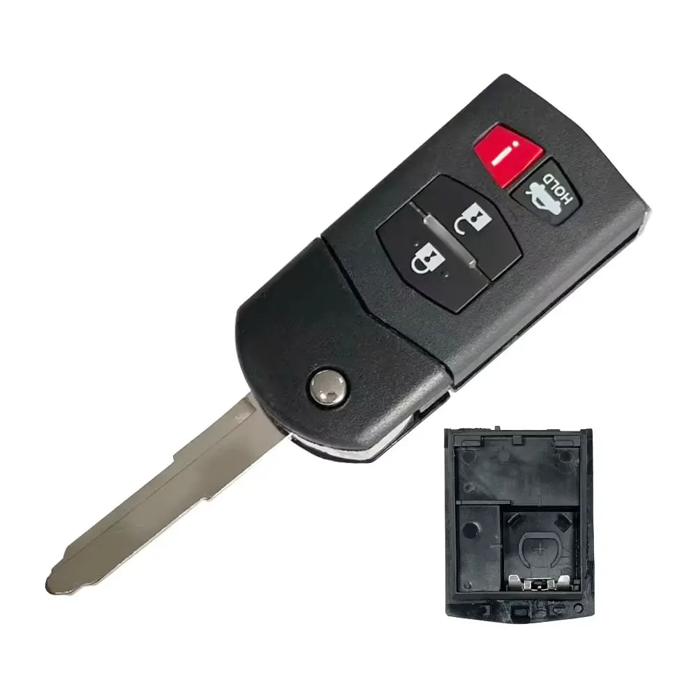 2/3/4 Button Filp Key Case Flip Remote Key Shell for MAZDA 3 5 6 RX-8 MX-5 Miata CX-5 CX-7 CX-9 RX-8 CX-9 Housing Cover key case car key shell key shell