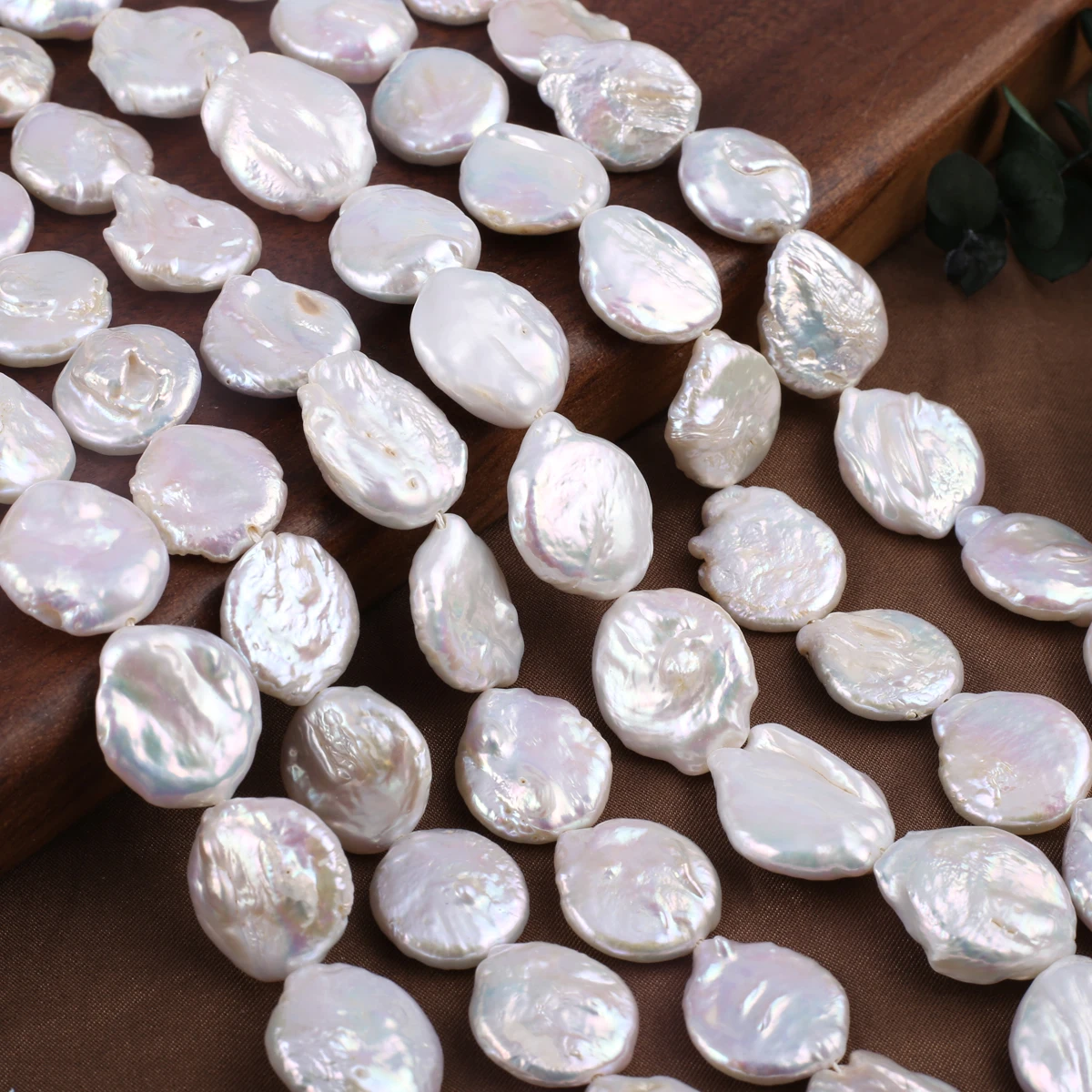 High Quality Natural Freshwater Pearl Circular Loose Spacing Bead Charm Necklace Bracelet Earring Accessories DIY Gift for Women