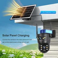 LS VISION double écrans 8MP 4G caméra de sécurité solaire Wifi caméra de Surveillance extérieure humaine suivi automatique caméras de vidéosurveillance V380 Pro 4