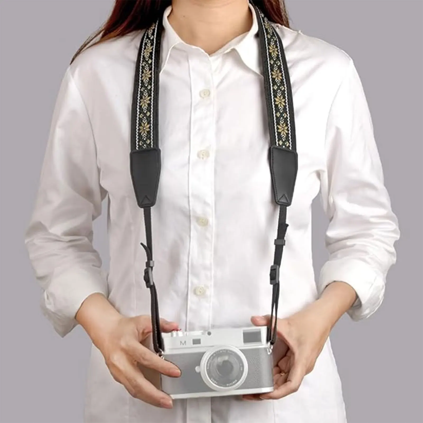 맞춤형 조절 가능 카메라 스트랩 빈티지 숄더 스트랩 디지털 카메라 DSLR 카메라 빈티지 카메라 숄더 스트랩