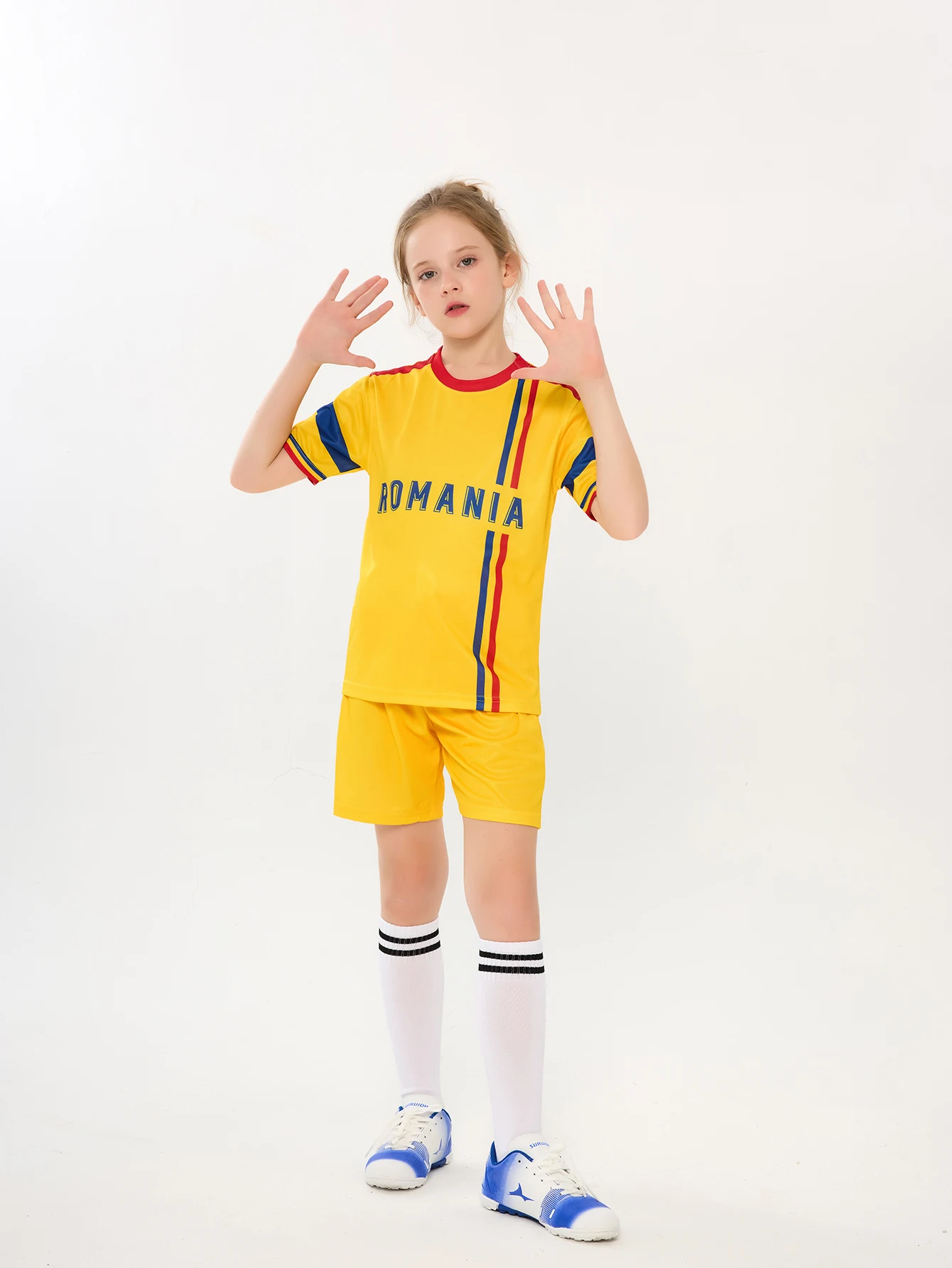 Football Jersey Set Soccer Uniform Kids Soccer Jerseys Girls Boys Football Suit Children's Gift Soccer Training Uniforms