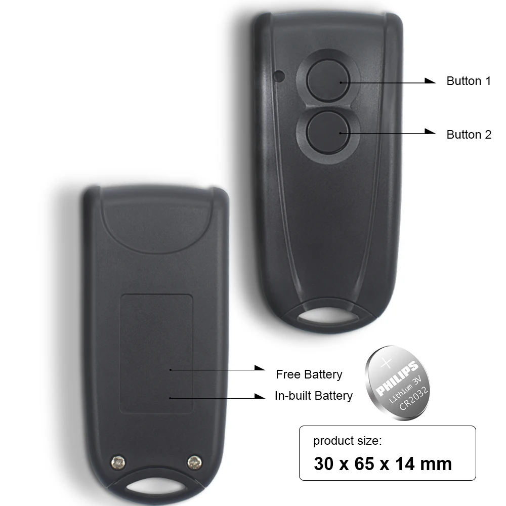 ECOSTAR-mando a distancia RSE2 RSC2, 433MHz, con batería