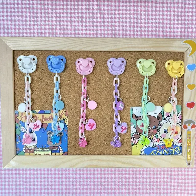 20cm cotton doll accessories, baby pacifiers, baby accessories, anti drop chain, pure handmade in stock 3