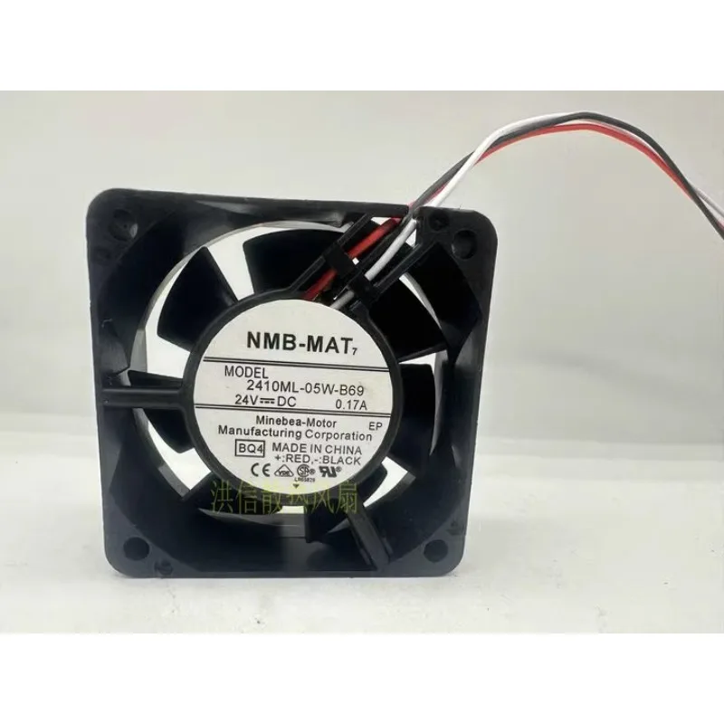 인버터 냉각 볼 선풍기, NMB 2410ML-05W-B69, 6025, 24V, 0.17A, 60x60x25mm, , 신제품 쿨러 선풍기