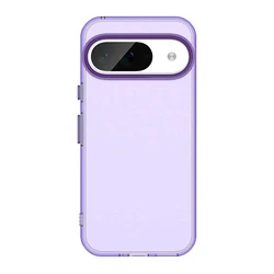 Illusion Frosted Translucent Silicone Case - Skin-Feel Hard Cover in Clear for Google Pixel  9PROXL (PURPLE)