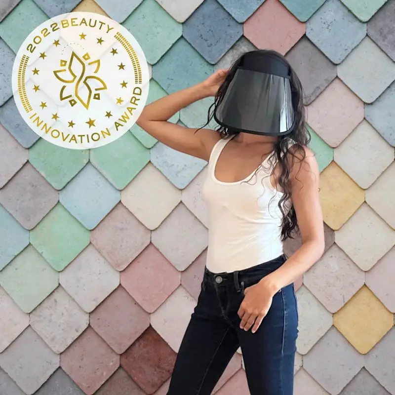 Summer Long Beach Hats Woman Black Transparent Adult Outdoor UV Protection Travel Golf Cap Sun Visor for Men Sun Cap Sunscreen 3