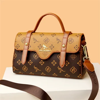 Luxus Designer Handtaschen für Frauen kleine lässige Tasche Damen Ledertasche Mode breite Schulter Umhängetasche Sack ein Haupt 2024