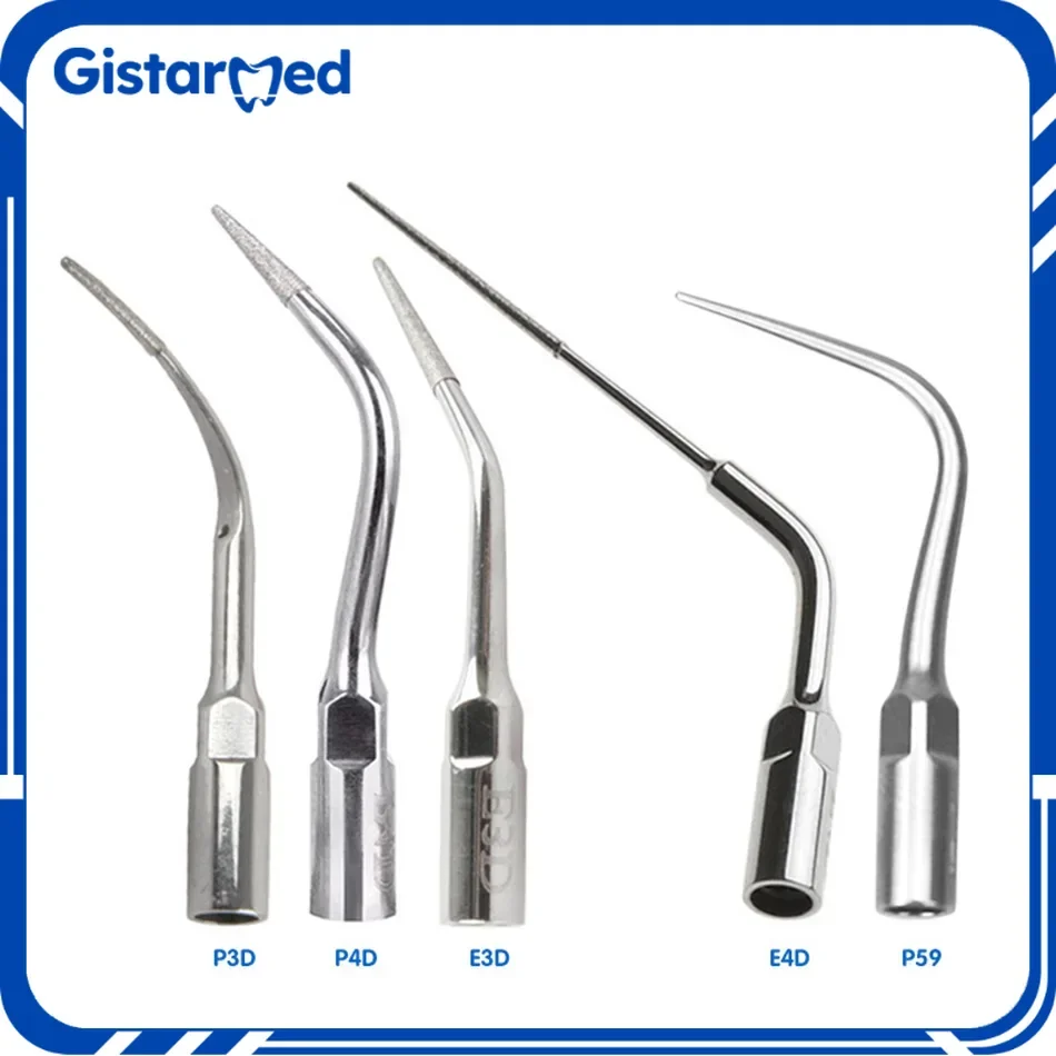 5 Puntas Dentales PD3D Con Diamante Para Escalador Ultrasónico - Para Limpieza Periodontal, Marca Satelec