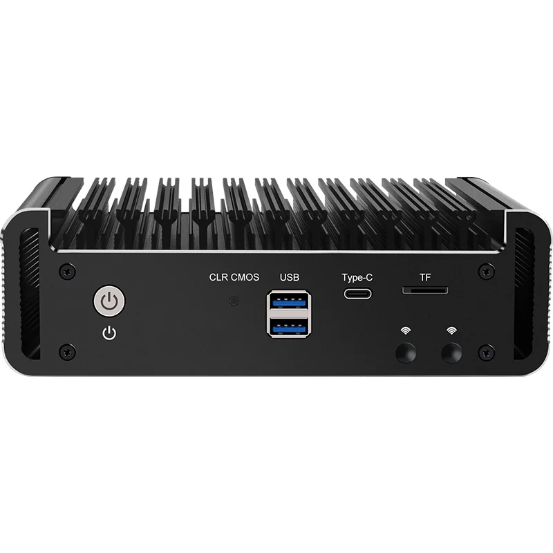 KingnovyPC Firewall Micro Appliance, 4 Ports I226 2.5GbE LAN Fanless Mini PC N5105, 2 X DDR4, HDMI, DP, RJ45 COM, 4 X USB Gigabit Ethernet AES-NI VPN Routeur Openwrt Barebone