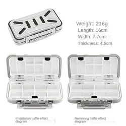 Compact and Organized Travel Medicine Storage Case (Gray)