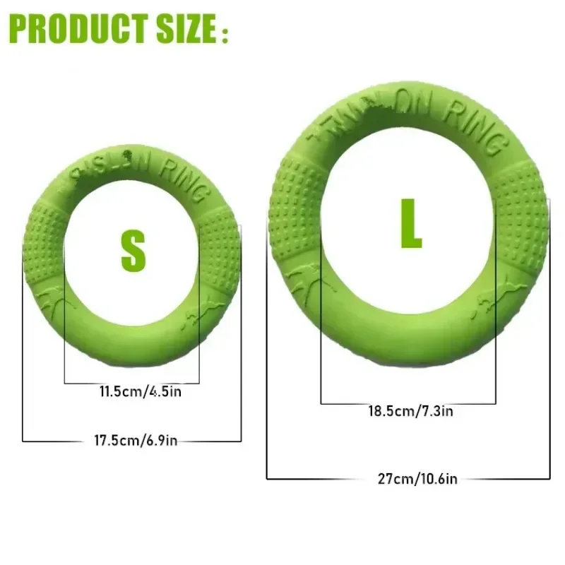 1Pc EVA Pet Ring Dog Flying Disc Foam Molars Bite Resistant Edge Grazing Training Special Pet Outdoor Solid Ring Flying Disc Toy 6