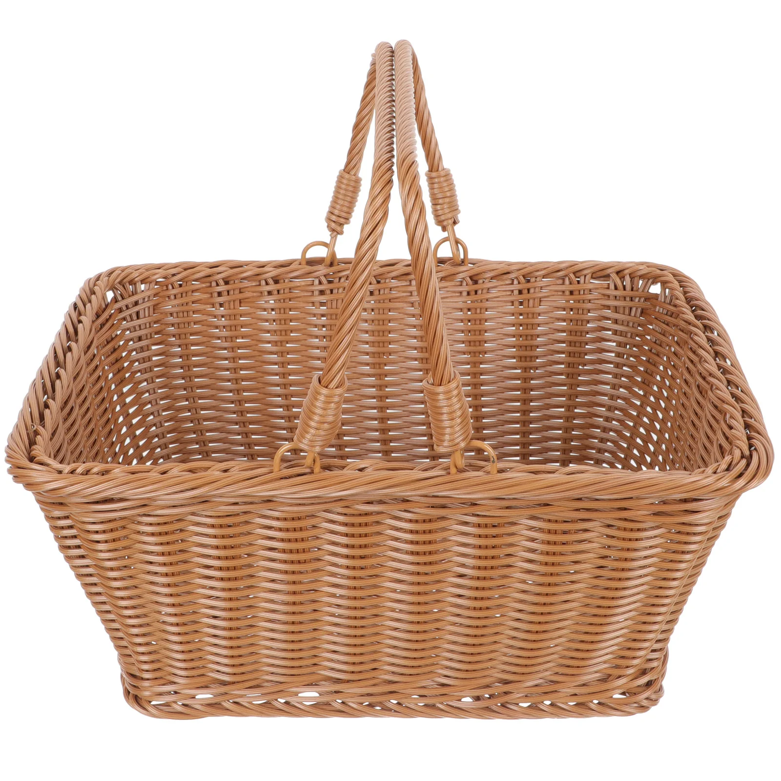 

Multi-function Woven Basket Lightweight Woven Basket Egg Storage Basket Picnic Handheld Basket