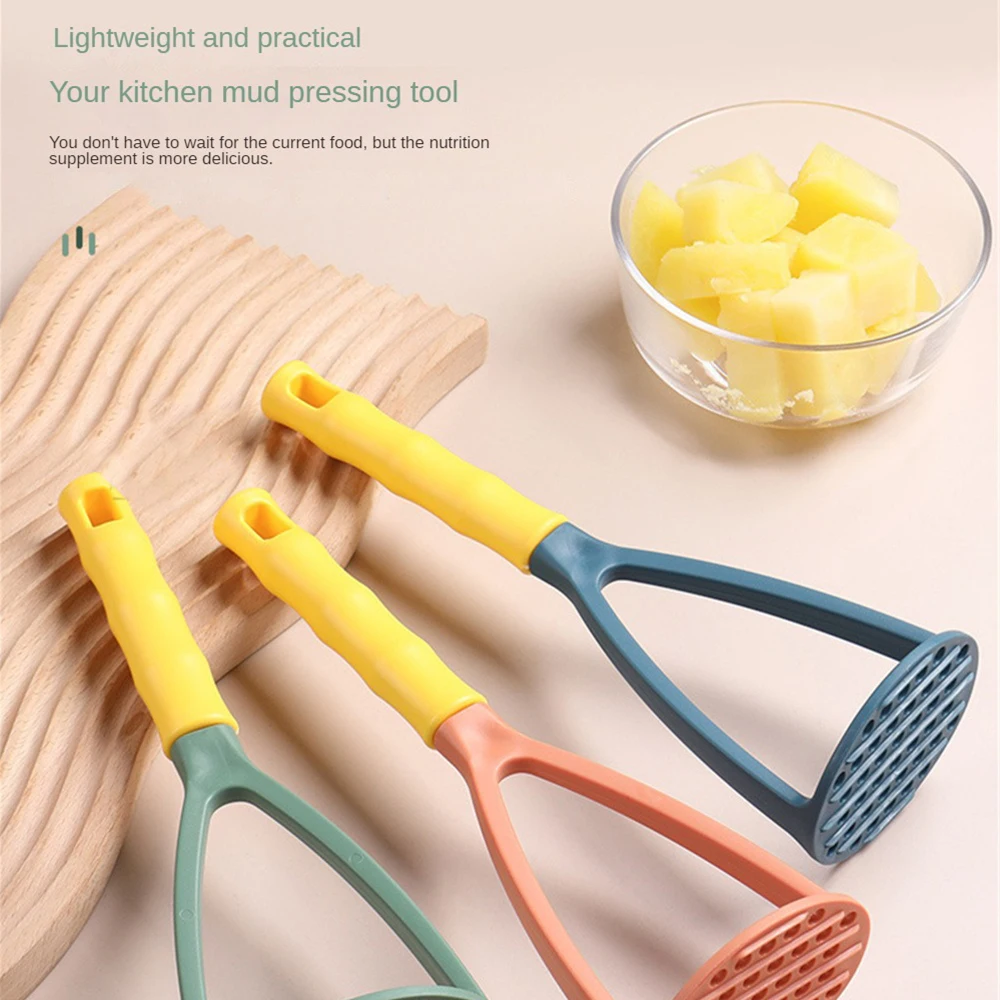 Potato Masher Pressed Potato Ricer Puree Juice Maker Portable Potato Pusher Smooth Mashed Potatoes Crusher Fruit Tools Home Kitchen
