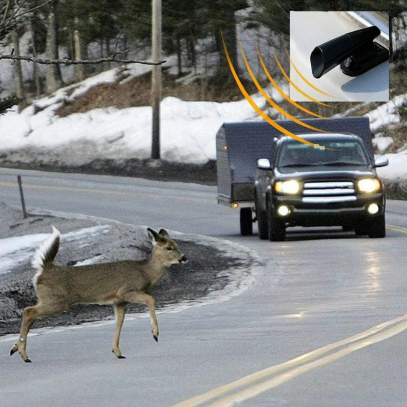 2pcs Animal Repeller Alert Deer Ultrasonic Whistles Safety Sound Alarm deer whistle
