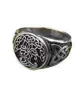  Amulet men and women ring retro personality stainless steel tree of life seal ring Celtic knot ring кольцо женское anillo hombre 
