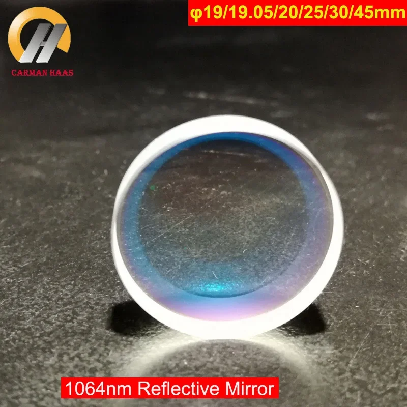Carmanhaas 섬유 YAG 반사 미러 레이저 렌즈, 렌즈 직경 20mm, 25mm, 30mm, 45mm, 시준기, 1064nm
