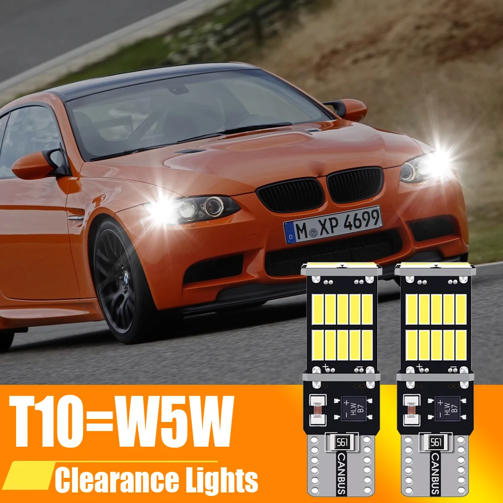 2X Ha Condotto La Luce Di Liquidazione W5W T10 Per Peugeot 206 1007 107 207 306 307 Cc Sw 4007 4008 407 508 607 807 Bipper Tepee Expert Partner