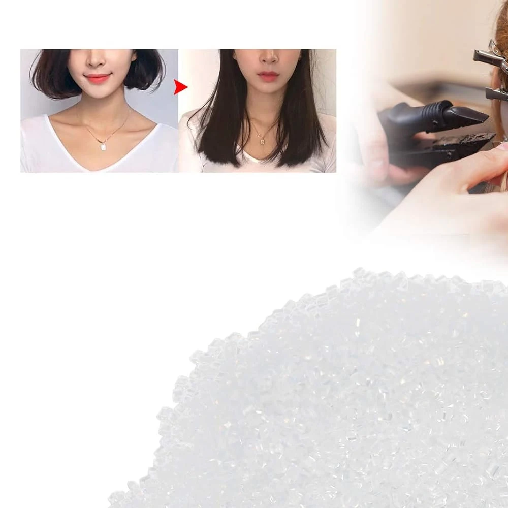 Keratin Glue for Hair Extensions High Quality Upgraded Version Hair Adhesive Beads for Hot Fusion Nail Extensions