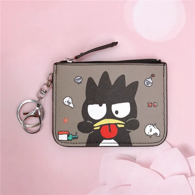 Sanrio Coin Purse Anime Badbadtz Maru Children Toys Wallet Kawaii Girls Card Holder Fashion Women Wallet Boys Birthday Gifts New