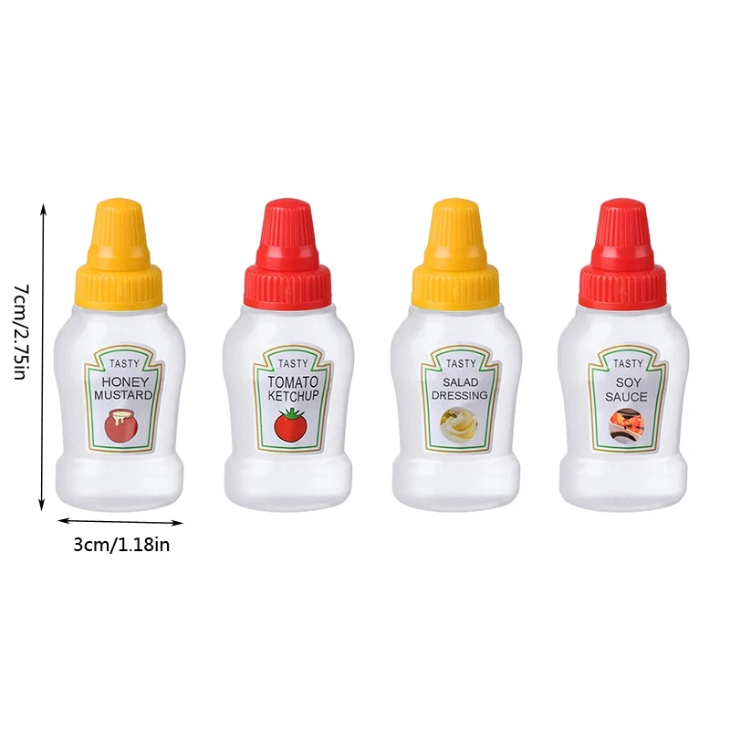 Bouteilles à Condiments Compressibles - 2 Ou 3 Pièces - Parfaites Pour Camping, Pique-nique, Sauce Soja, Ketchup, Miel